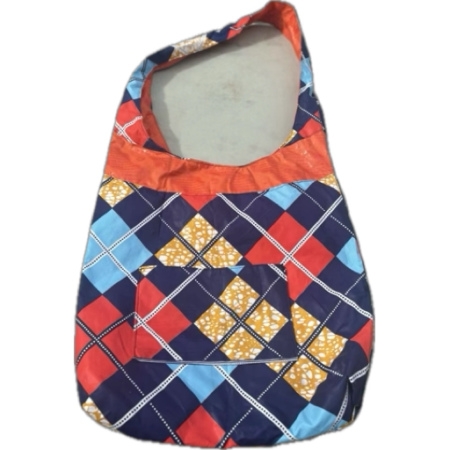 Red and Blue Diamond Resuable Shopping Bag