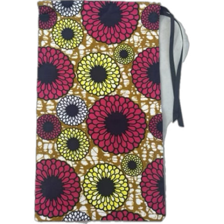 Multi-purpose spring flowers drawstring bag