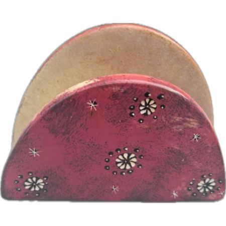 Red African napkin/envelope holder