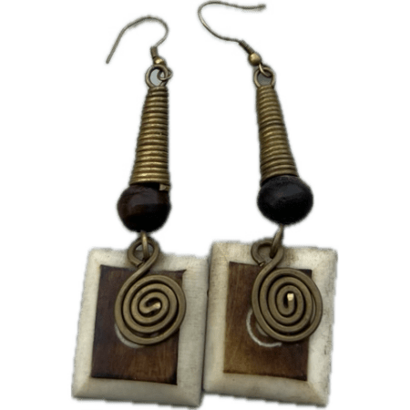 Drop earrings with a distinct, handcrafted look